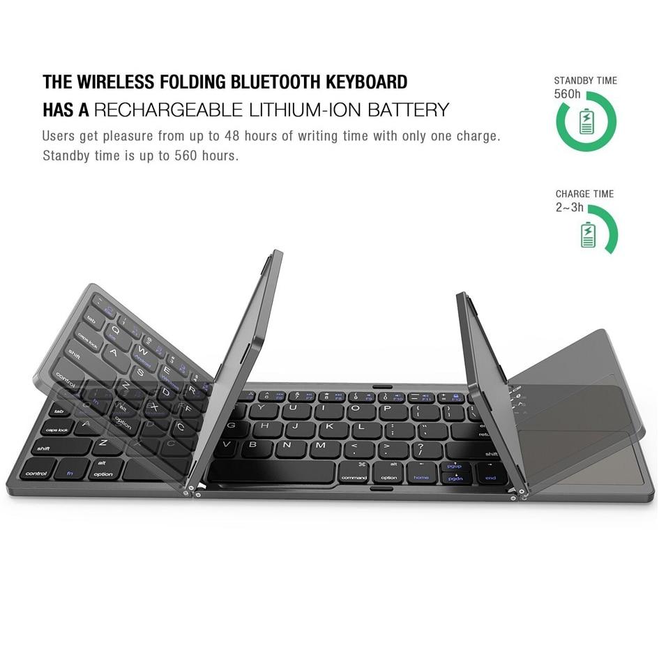 Foldable Wireless Bluetooth Keyboard