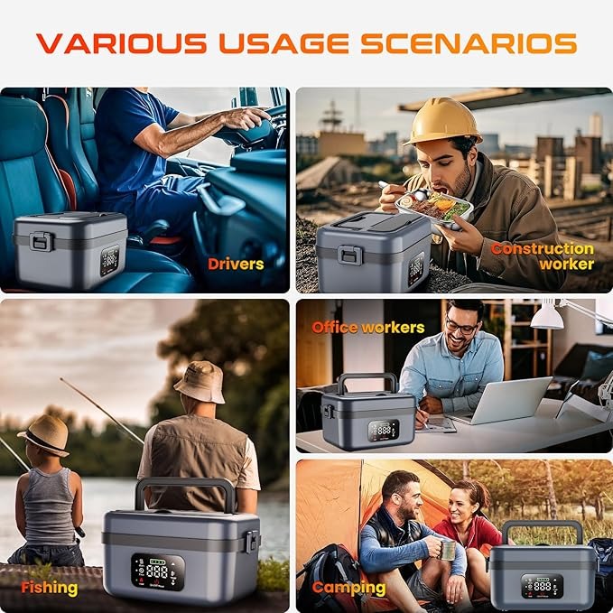 Cordless Electric Heated Lunch Box