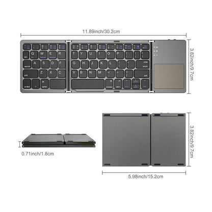Foldable Wireless Bluetooth Keyboard